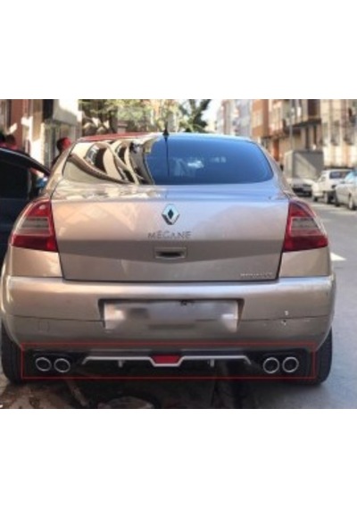 Renault Megane 2 Difüzör Çift Egzoz Görünümlü