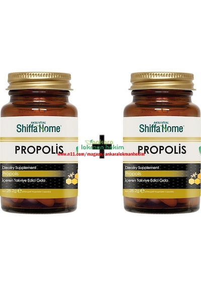 2 Adet Aksu Vital Shiffa Home Propolis 470 MG 60 Kapsül