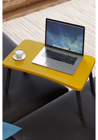 Intergo-Eticaret Renkli Laptop Sehpası Katlanabilir Yatak Koltuk Üstü Kahvaltı Bilgisayar Sehpası