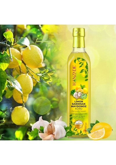 Hanzade Bitkisel Limon Sarımsak Maydanoz Kürü 3 x 500 ML