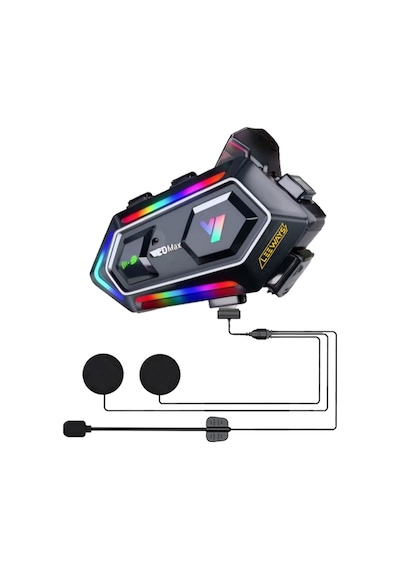 Y20 Max Kask Kulaklık İnterkom + Motosiklet Telefon Tutacağı