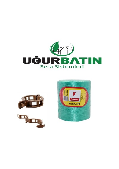 Sera İpi 1 Kg Ve Bitki Klipsi 250ad Domates Kelepçesi