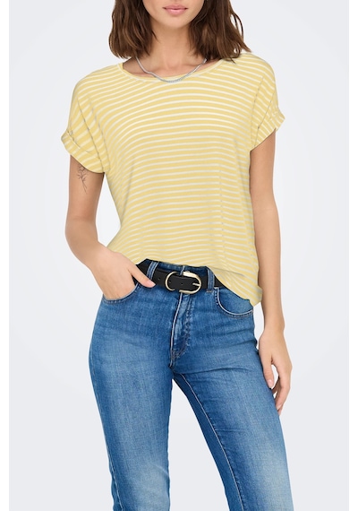 Only Bayan T Shirt 15206243 Sarı-beyaz Sarı-beyaz