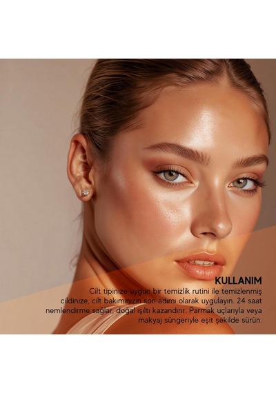 Gold On Skin Işıltılı Nemlendirici Yüz Kremi Hyalüronik Asitli, Pantenollü, Çiçek Yağları İle Zenginleştirilmiş, Tüm Cilt Tipleri İçin, 50 Ml