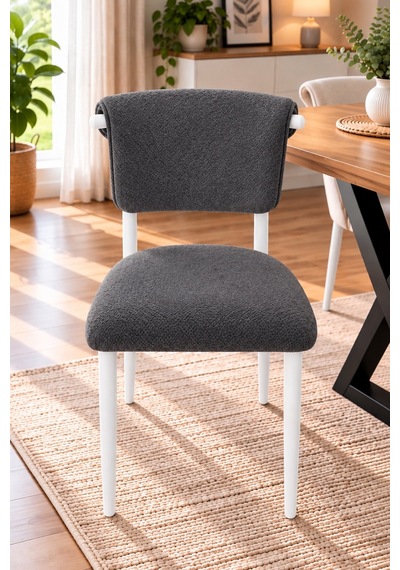 4 Adet Armis Metal Sandalye Cafe,restaurant,mutfak,salon,yemek Odası Sandalyesi Beyaz