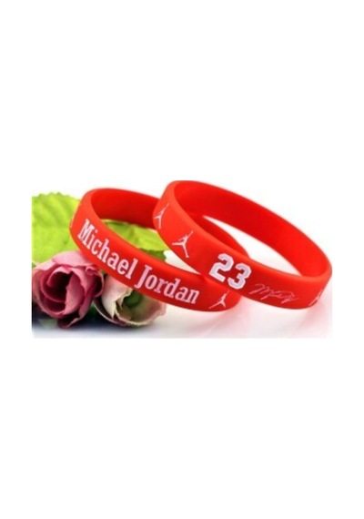 Michael Jordan Kırmızı Basketbol Bileklik Kırmızı Kırmızı