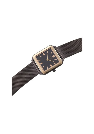 Obaku Denmark V309lxxnmn Quartz Hasır Kahverengi 26 Mm Kadın Kol Saati Rose Gold