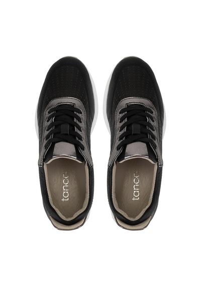 Tamer Tanca Kadın Hakiki Deri Siyah/antrasit Sneakers & Spor Ayakkabı 773 26551 Bn Ayk Y26 Sıyah/antrasıt