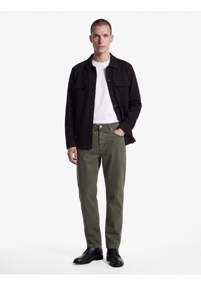 Koton Cepli Normal Bel Pamuklu Vintage Straight Fit Jean Pantolon Vizon 7wam40261nd