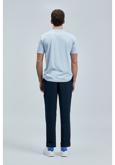 Lufian Love Modern Grafik T- Shirt Mavi Mavi 111020238100300 Mavi