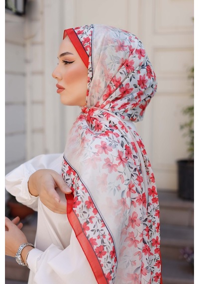 Mimiyum Lemon Flower Nayf İpek Şal Nar Çiçeği nar çiçeği