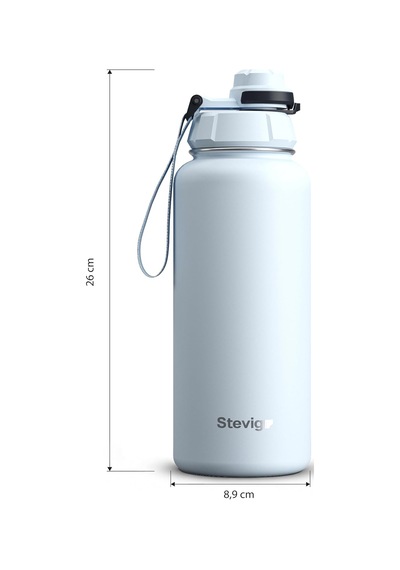1 Hand Leak-proof Sızdırmaz Çelik Termos 1000 Ml Ice Melt St-216 Diğer