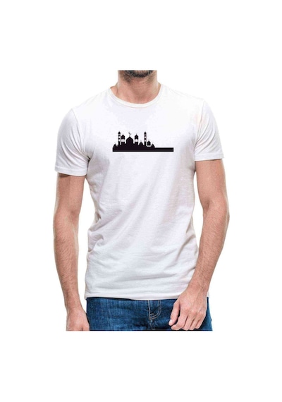 Silhouette Mosque Erkek Beyaz Tshirt (531021269)