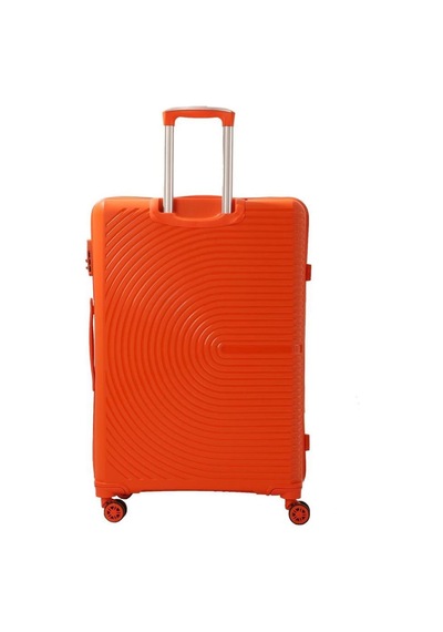 Mçs 3lü Set Kırılmaz Silikon Seyahat Valizi Bavulu V374 Orange Turuncu