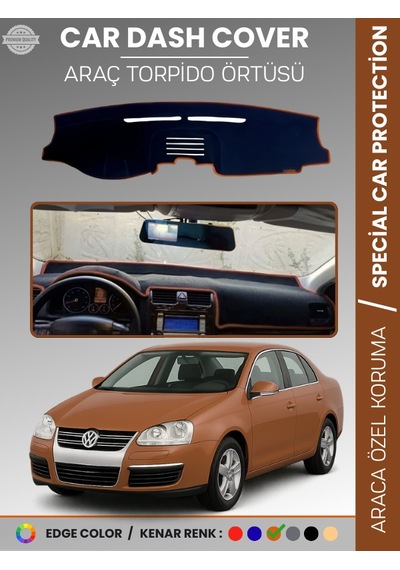 Volkswagen Jetta 2007-2011 Torpido Örtüsü Ön Göğüs Koruma Tam Uyum Çatlamayı Önler - 209 Stiloto