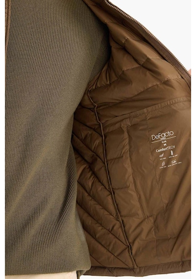 Defacto Su İtici Kaz Tüyü Slim Fit Dar Kesim Dik Yaka İç Cep Detaylı Fermuarlı Cepli Mont G2850ax25wnkh154 Haki-kh154 Defacto Su İtici Kaz Tüyü Slim Fit Dar Kesim Dik Yaka İç Cep Detaylı Fermuarlı Cepli Mont G2850ax25wnkh154 Haki-kh154