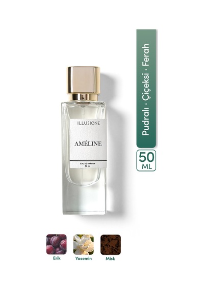Améline Edp Kadın Parfüm 50ml Pudramsı - Çiçeksi - Ferah Yasemin, Misk