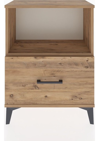 Arges Komodin Tek Çekmeceli 60x30x80 Çam-çam Çam