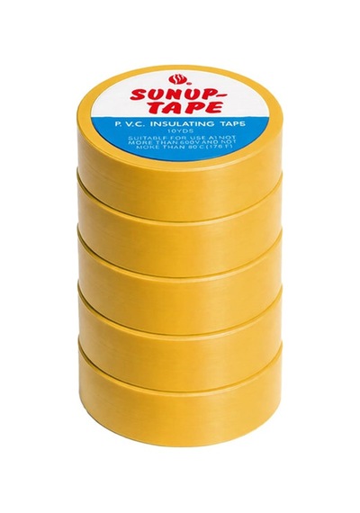 Sn-27921 Sarı 0.13x18mm İzole Pvc Elektrik Yalıtım Bant 5 Li Paket 1 Adet