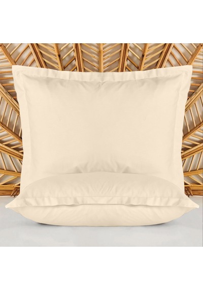 Soft Basic Oxford 2'li Yastık Kılıfı - Bej - 50x70 Cm Çok Renkli