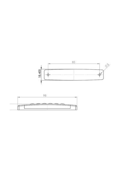 Parmak Lamba 6 Led’li 12V/24V Kırmızı