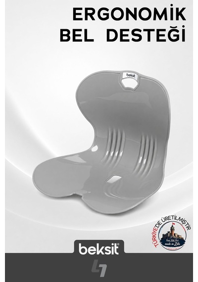 Ergonomik Bel Desteği Gri Gri Gri