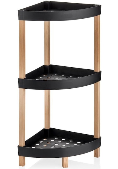 Hometarz Ahşap 3 Katlı Mutfak Banyo Düzenleyici Organizer Rafı
