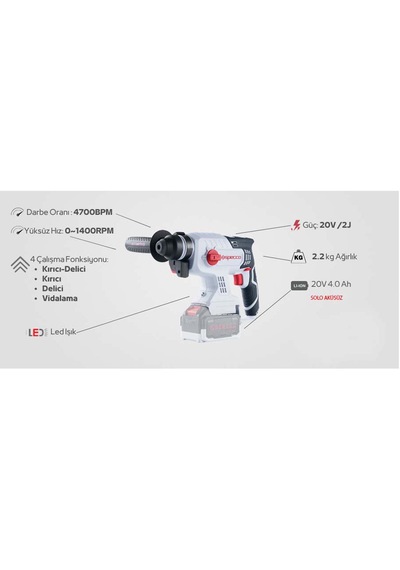 Specco Sp20v-4047b Solo Kırıcı Delici Matkap