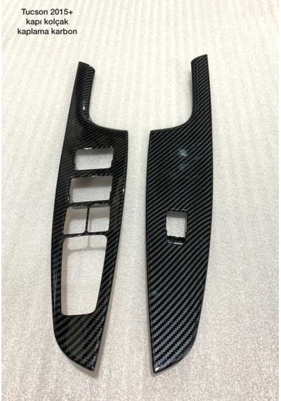 Hyundai Tucson Kapı Kolçak Kaplama - Karbon (499630473)