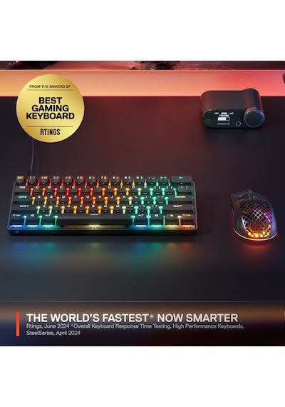 SteelSeries Apex Pro Mini Gen 3 OmniPoint 3.0 HiperManyetik Switch RGB Mekanik Kablolu Oyuncu Klavyesi (UK)