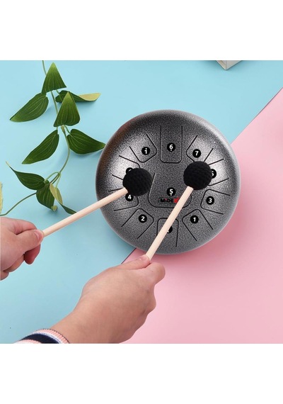 Midex Td-1211sm Çelik Dil Davul Handpan 12 İnç 11 Ton Steel Tongue Drum Full Set