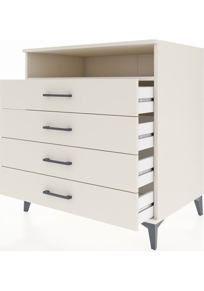 Kronos Şifonyer Tek Raflı 4 Çekmeceli 88x59x96 Aytaşı-aytaşı Aytaşı
