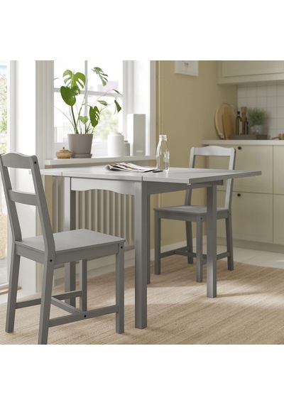 Ikea Gri Geniş Yemek Masası - Katlanır Mutfak Masası