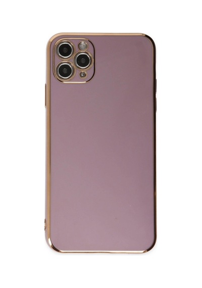 Apple iPhone Uyumlu,  11 Pro Max Kılıf Volet Silikon - Mor