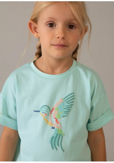 Mayoral Yazlık Kız Çocuk Baskılı Tshirt - Yeşil Mayoral Yazlık Kız Çocuk Baskılı Tshirt - Yeşil