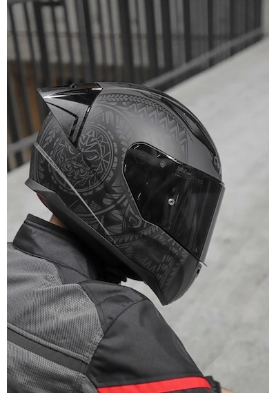 Rapıd 2 Race Takaroa Mat Siyah Kask Mat Siyah