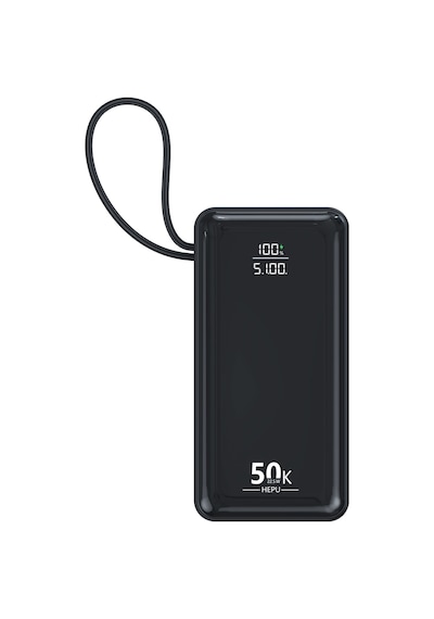 Hepu Hp-255 50.000 Mah Süper Kapasiteli 22.5w Pd Hızlı Şarjlı Powerbank 3 Kablolu Led Diğer