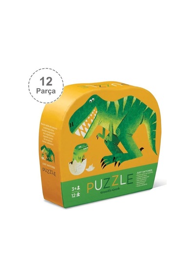 Crocodile Creek Mini Puzzle 12 Parça Dinozor Ve Yavrusu