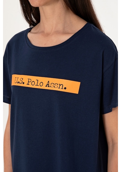U.S. Polo Assn. Kadın Lacivert Bisiklet Yaka Tişört 50299669-VR033