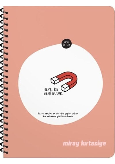 Hisli Şeyler 16.5x22.5 Kareli Defter - Hepsi De Beni Bulur