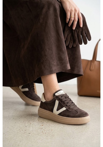 Beety 26by227.170 Kadın Hakiki Deri Klasik Sneaker Kahverengi