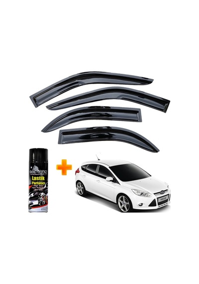 Focus 3 Mügen Cam Rüzgarlığı Hb 2011-2018 Arası 4 Lü Takım +500ml Lastik Parlatıcı