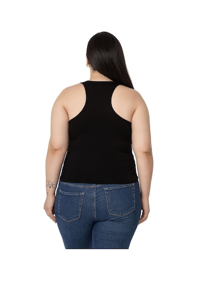 Disentis Büyük Beden Önü Ve Yanları Drapeli Halter Yaka Siyah Body-siyah Siyah
