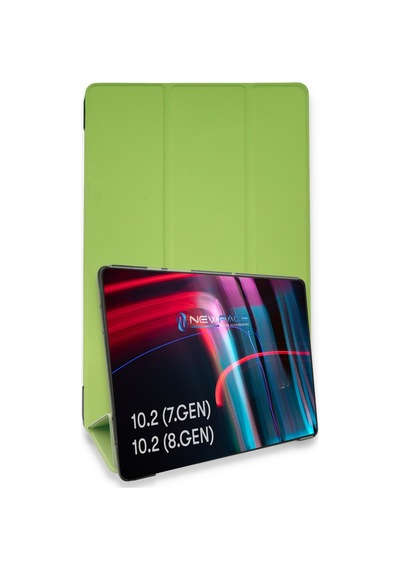 Apple iPad Uyumlu 10.2 7.nesil Kılıf Tablet Smart Kılıf - Açık Yeşil Diğer