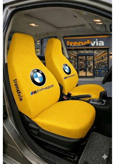 Bmw Logolu Oto Koltuk Kılıfı Ön Arka Set Penye Likralı Universal Koltuk Koruyucu Servis Kılıfı 30949645