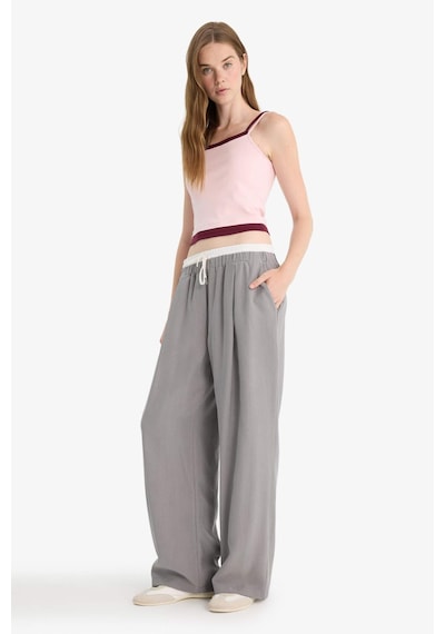 Defacto Baggy Fit Çift Cepli Normal Bel Standart Boy Tensel Pantolon F9743ax25hsgr394 Gri Defacto Baggy Fit Çift Cepli Normal Bel Standart Boy Tensel Pantolon F9743ax25hsgr394 Gri