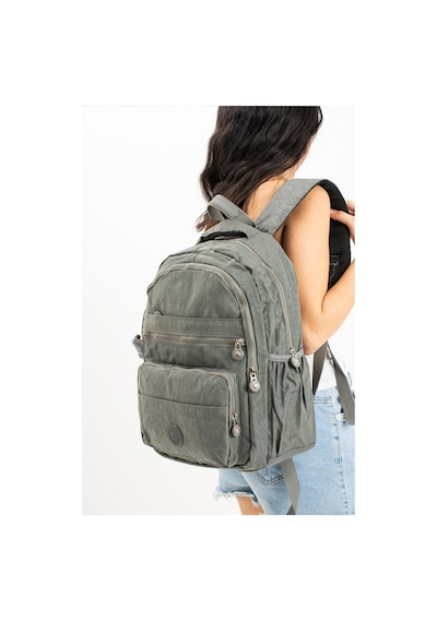 Ultra Hafif Çok Cepli Orta Boy Sırt Çantası Unisex Gri Model: 571-3e - Gri