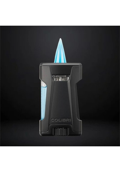 Colibri Rebel Çift Jet Puro Çakmağı Siyah
