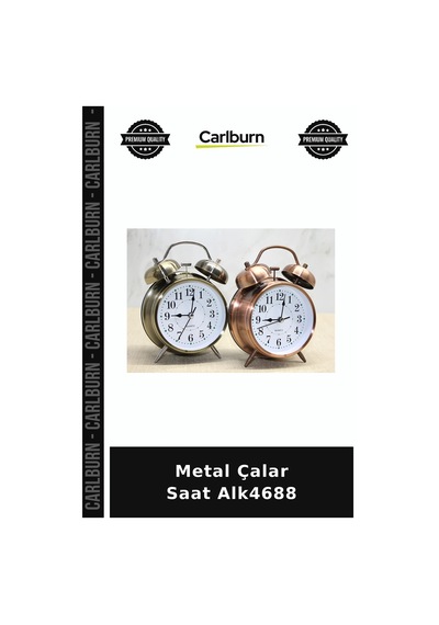 Özel Üretim Masa Saati Retro Dekoratif Hediye Ofis Ev Aksesuarı Metal Çalar Saat Alk4688 Çok Renkli