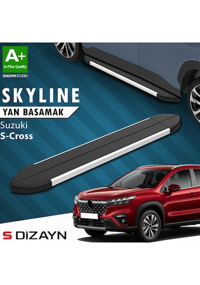 S-dizayn Suzuki Sx4 2 S-cross Skyline Aluminyum Yan Basamak 173 Cm 2014-2021 A+ Kalite